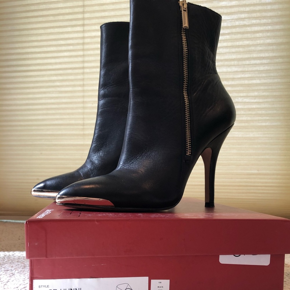 SR-HUNNI black Napa lux ankle boots